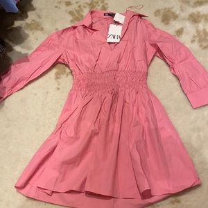 Zara pink dress NWT